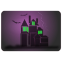 download Haunted House clipart image with 90 hue color