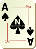 Ornamental Deck Ace Of Spades