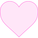 download Pink Heart clipart image with 315 hue color