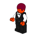 download Lego Town Waiter clipart image with 315 hue color