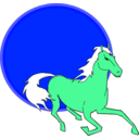 download Horse 1 Konstantin R 01 clipart image with 180 hue color