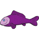 download Green Fish clipart image with 225 hue color