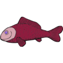 download Green Fish clipart image with 270 hue color