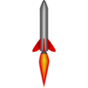 download Rocket clipart image with 0 hue color