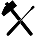 download Hammer And Screwdriver Icon clipart image with 225 hue color