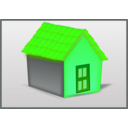 download House Tiled Roof clipart image with 90 hue color