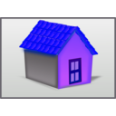 download House Tiled Roof clipart image with 225 hue color