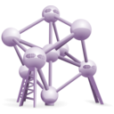 download Atomium Belgium clipart image with 225 hue color