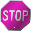 download A Stop Sign clipart image with 315 hue color