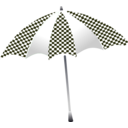 download Chequered Umbrella clipart image with 225 hue color