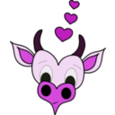 download Loving Cow clipart image with 315 hue color