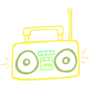 download Boombox Linda Kim 01 clipart image with 45 hue color