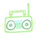 download Boombox Linda Kim 01 clipart image with 90 hue color