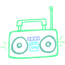 download Boombox Linda Kim 01 clipart image with 135 hue color