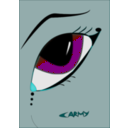 download Fantasy Eye clipart image with 180 hue color