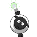 download Led Sheep clipart image with 45 hue color