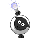 download Led Sheep clipart image with 180 hue color