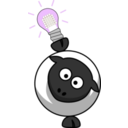 download Led Sheep clipart image with 225 hue color