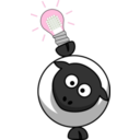 download Led Sheep clipart image with 270 hue color