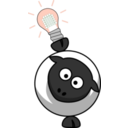 download Led Sheep clipart image with 315 hue color