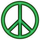 download 3d Peace Symbol clipart image with 45 hue color