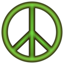 download 3d Peace Symbol clipart image with 0 hue color