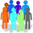 download Population clipart image with 180 hue color