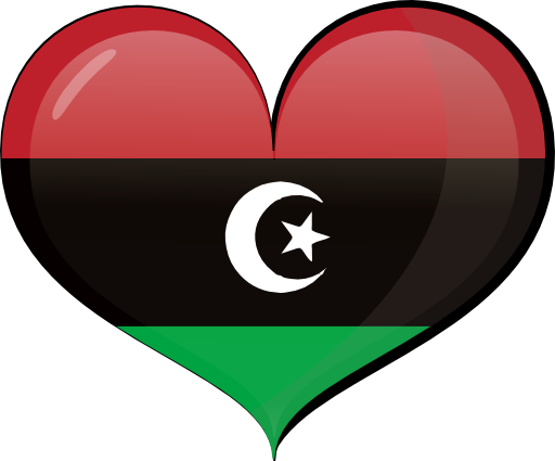 Libya Heart Flag