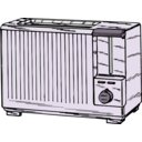 download Toaster clipart image with 225 hue color