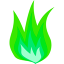 download Fire Icon clipart image with 90 hue color