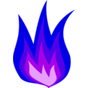 download Fire Icon clipart image with 225 hue color