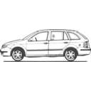 download Fabia Side View clipart image with 135 hue color