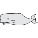 download Whale clipart image with 0 hue color