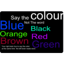 download Say The Colour Not The Word clipart image with 225 hue color