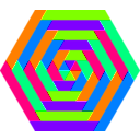 download Hexagon Trapezoid Colors clipart image with 90 hue color
