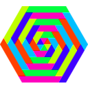 download Hexagon Trapezoid Colors clipart image with 135 hue color