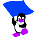 download Commie Tux clipart image with 225 hue color