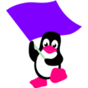 download Commie Tux clipart image with 270 hue color