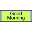 download Digital Display With Good Morning Text clipart image with 0 hue color