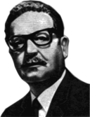 Salvador Allende Greyscale 56th President Of The Senate Of The Republic Of Chile