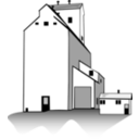 download Grain Elevator clipart image with 0 hue color