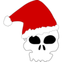 download Santa Skull clipart image with 0 hue color