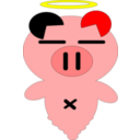 download Ghost Pig clipart image with 0 hue color