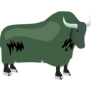 download Yak clipart image with 90 hue color