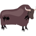 download Yak clipart image with 315 hue color