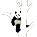 download Giant Panda 2 clipart image with 45 hue color