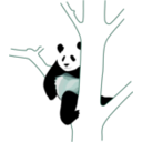download Giant Panda 2 clipart image with 135 hue color