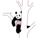 download Giant Panda 2 clipart image with 315 hue color