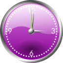download A Blue And Chrome Clock clipart image with 90 hue color