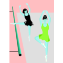 download Women Dancing clipart image with 135 hue color